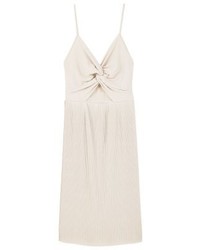 Robe fourreau dorée Mango