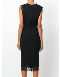 Robe fourreau en dentelle noire Ermanno Scervino