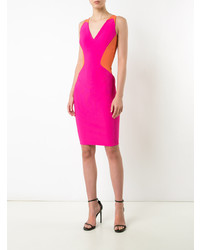 Robe fourreau fuchsia Mugler