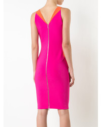 Robe fourreau fuchsia Mugler