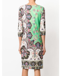 Robe fourreau imprimée multicolore Etro