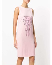 Robe fourreau imprimée rose Boutique Moschino