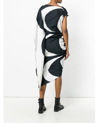 Robe fourreau noire et blanche Junya Watanabe