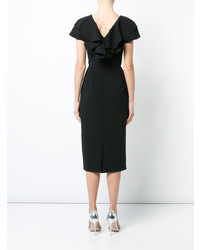 Robe fourreau noire Christian Siriano