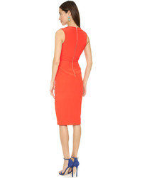 Robe fourreau orange Nicholas