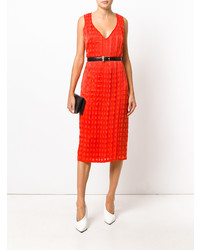 Robe fourreau orange Dvf Diane Von Furstenberg