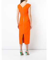 Robe fourreau orange Dvf Diane Von Furstenberg