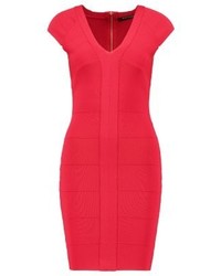 Robe fourreau rouge MARCIANO GUESS
