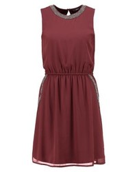 Robe fourreau rouge Only