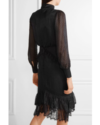 Robe géométrique noire Saloni