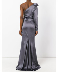 Robe gris foncé Talbot Runhof