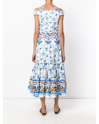 Robe imprimée blanche Peter Pilotto