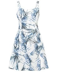 Robe imprimée blanche Hugo Boss