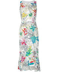 Robe imprimée blanche Peter Pilotto