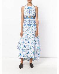 Robe imprimée blanche Peter Pilotto