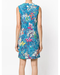 Robe imprimée bleu canard Peter Pilotto