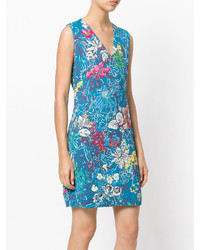 Robe imprimée bleu canard Peter Pilotto