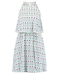 Robe imprimée bleu clair Even&Odd