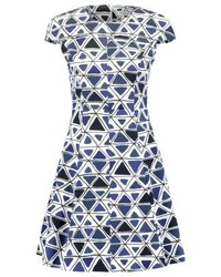 Robe imprimée bleu clair Max Mara