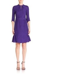 Robe imprimée cachemire violette