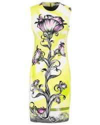 Robe imprimée chartreuse Versace