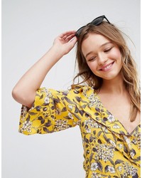 Robe imprimée jaune Monki