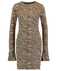 Robe imprimée léopard marron Sparkz