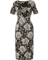 Robe imprimée noire Antonio Marras