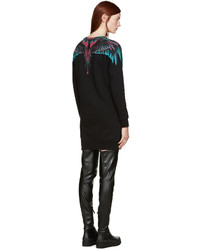 Robe imprimée noire Marcelo Burlon County of Milan