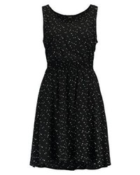 Robe imprimée noire Only