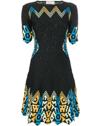 Robe imprimée noire Peter Pilotto