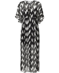 Robe imprimée noire Rachel Zoe