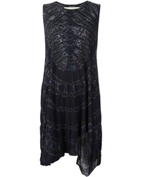 Robe imprimée noire Raquel Allegra