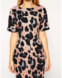 Robe imprimée noire Asos