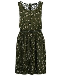 Robe imprimée olive Only