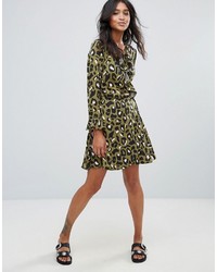 Robe imprimée olive Liquorish