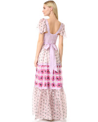 Robe imprimée rose Temperley London