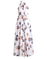 Robe longue à fleurs blanche Daniel Hechter