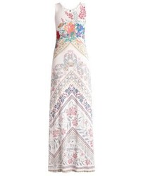 Robe longue à fleurs blanche Smash