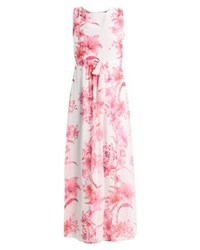 Robe longue à fleurs blanche Wallis