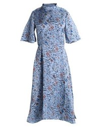 Robe longue à fleurs bleu clair Glamorous