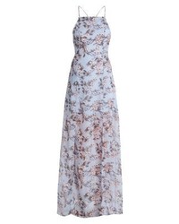 Robe longue à fleurs bleu clair Glamorous Tall