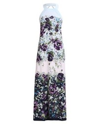 Robe longue à fleurs bleu clair Ted Baker
