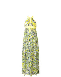 Robe longue à fleurs jaune M Missoni