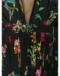Robe longue à fleurs noire No.21