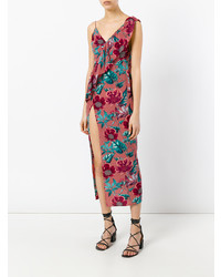 Robe longue à fleurs rose For Love And Lemons