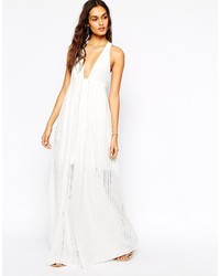 Robe longue blanche Jet Set