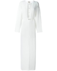 Robe longue blanche Lanvin