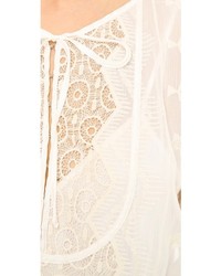 Robe longue blanche Twelfth St. By Cynthia Vincent