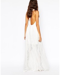 Robe longue blanche Jet Set